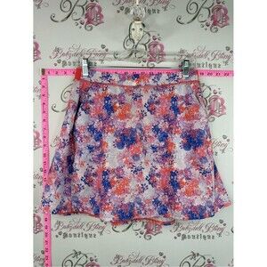 Kyodan golf skort skirt Floral A-Line Skirt in Coral, Blue & Lavender